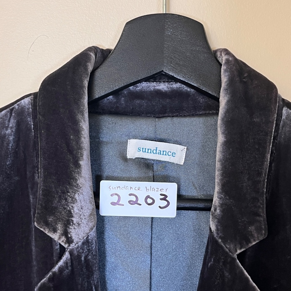 Sundance Sofia Velvet blazer - Women's Size 8 - Brown - Picture 3 of 10